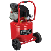 General International Air Compressor 2HP 11Gal vertical oil-lubricated electric with wheels AC1104